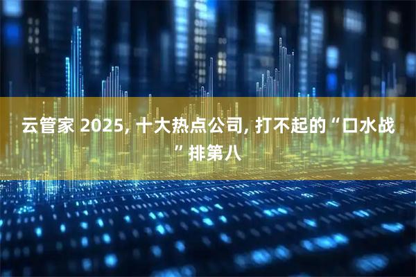 云管家 2025, 十大热点公司, 打不起的“口水战”排第八